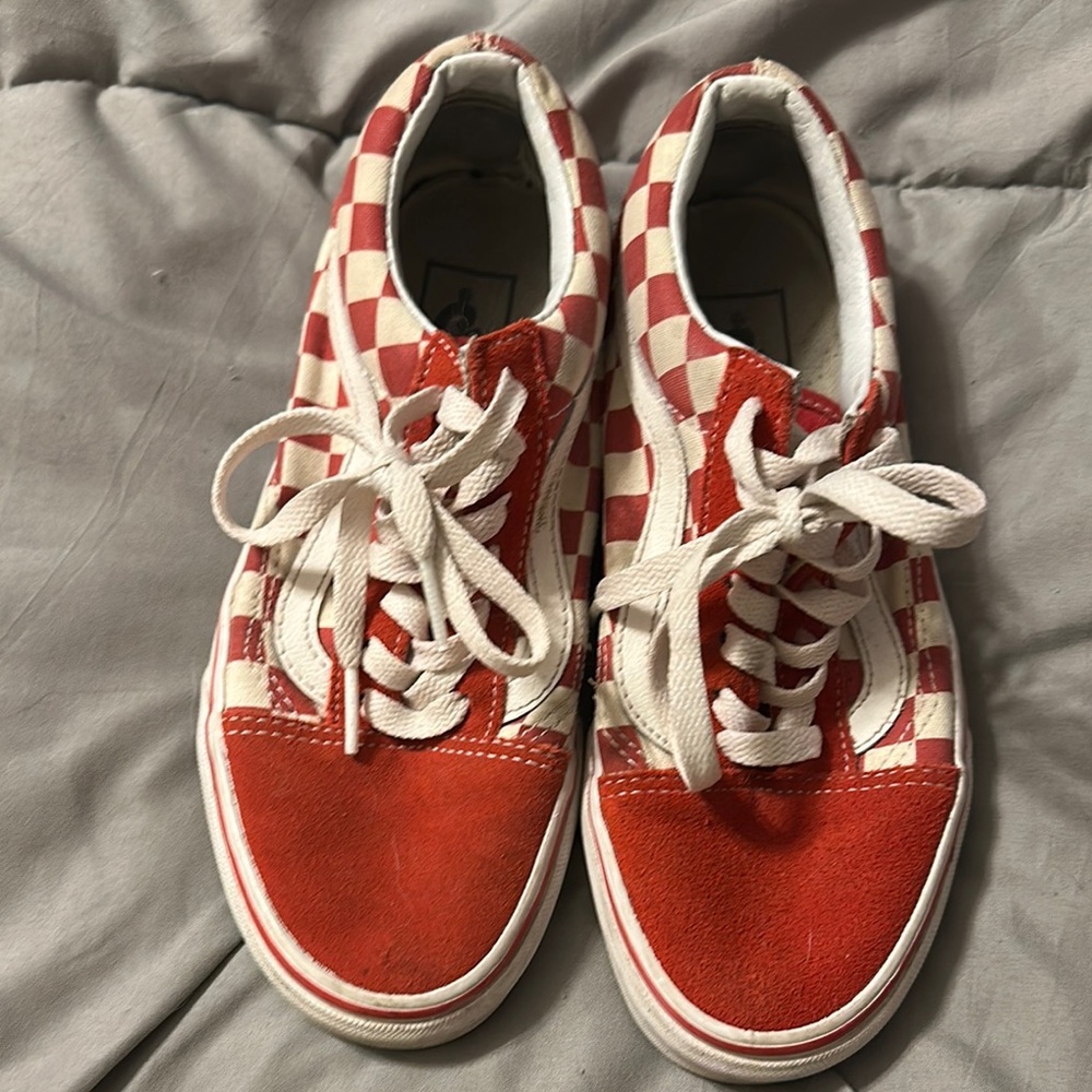 Vans Red Checkered Sneakers